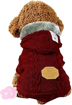 Amazon Sehooペット服 セーター 犬服 秋冬 加絨 厚い ドッグウェア パーカー 小中型犬 防寒 Sehoo コスチューム 通販