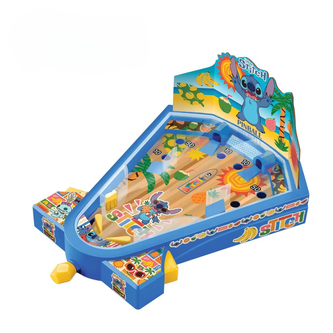 Amazon.com: Mini Tabletop Pinball Game with Disney Stitch by