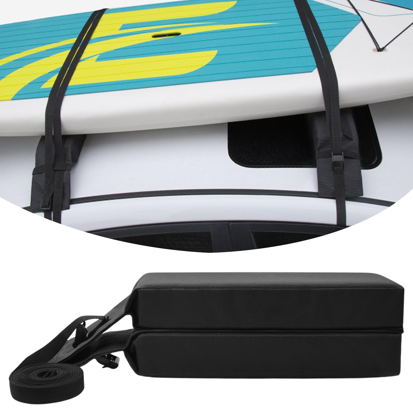 Portaequipajes De Tablas De Surf para Techo De Coche Soporte para Kayak Y | Accesorio De Almacenamiento Exterior Sin Perforaciones Para Camionetas Y Vehículos