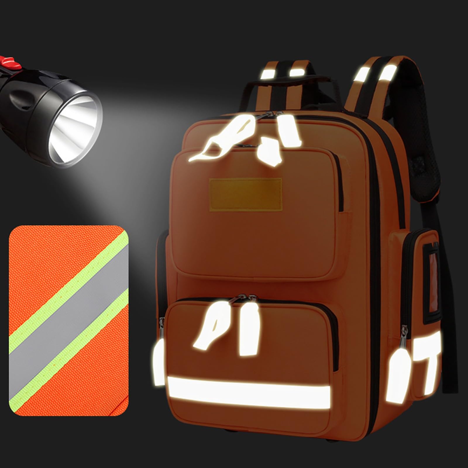 Medizinischer Notfall-Rucksack Leer Notfall Kits -Wasserdicht Verschleißfest Verstellbarer Riemen Atmungsaktiv Rücken Erste Hilfe Tasche für Reisen Haus,Auto,Arbeitsplatz & Outdoor(Red)