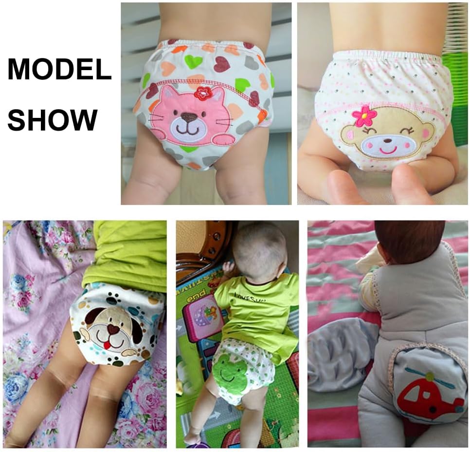 Cotton Reusable Baby Training Pants Unisex Potty Toddler Underpants Kids Waterproof Breathable Underwear 6-Pack - Image 2