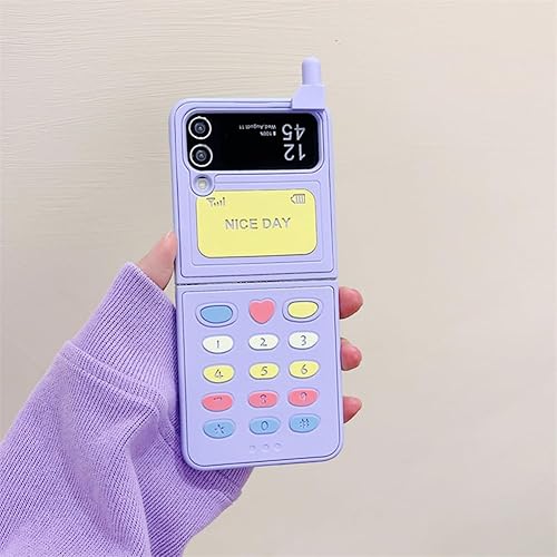 Funda protectora para Samsung Galaxy Z Flip 4 Kawaii para mujer, funda protectora para niñas para Samsung Galaxy Z Flip 4, diseño a prueba de