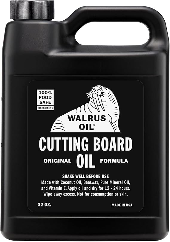 WALRUS OIL Cutting Board Oil and Wood Butcher Block Oil, 32 oz Jug