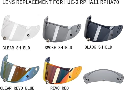 Matybobe Motorcycle Helmet Visor Wind Helmet Lens Replacement for HJC-2 RPHA11 RPHA70 Helmet
