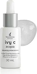 Sérum Rejuvenescedor Facial Ivy C Acqua – 30ml – Vitamina C Pura – Hidratação Tripla e Controle de Oleosidade – Mantecorp