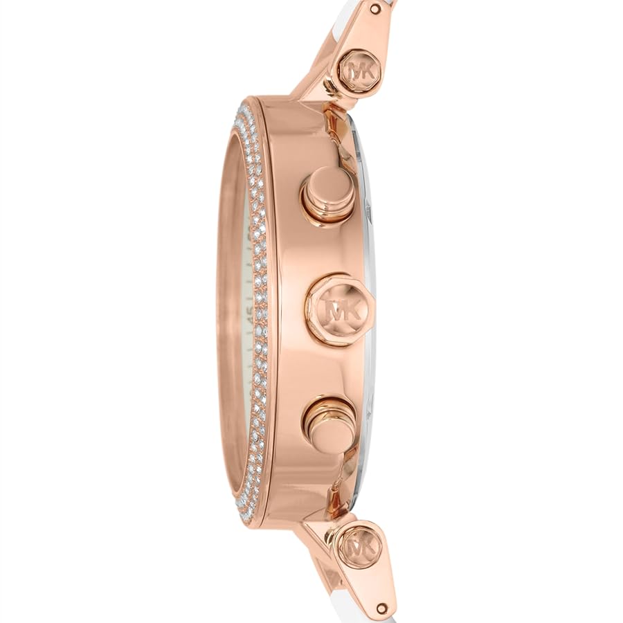 Amazon.com: Michael Kors Parker Chronograph Rose Gold-Tone
