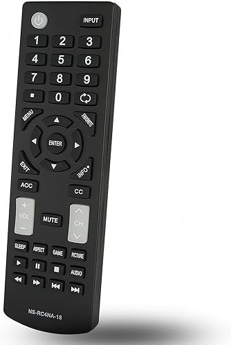 Mando a distancia de repuesto NS-RC4NA-18 para Insignia TV NS-32D311NA17 NS-40D420NA18 NS-49D420NA18 NS-55D420NA18 NS-39D310NA17 NS-50D510NA17