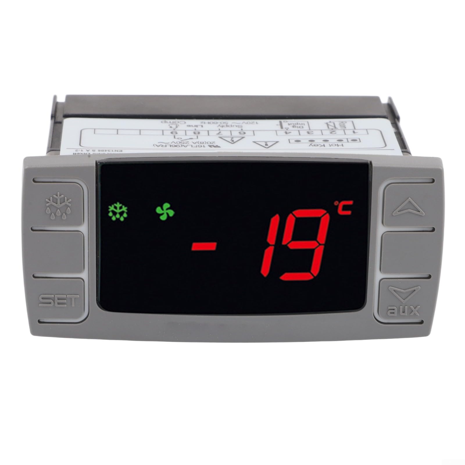 Regolatore di temperatura elettronico ABS alloggiamento incasso | Allarme intelligente, reset automatico, intervallo da -40 a 99 °C, alta precisione, funzionamento senza interruzioni