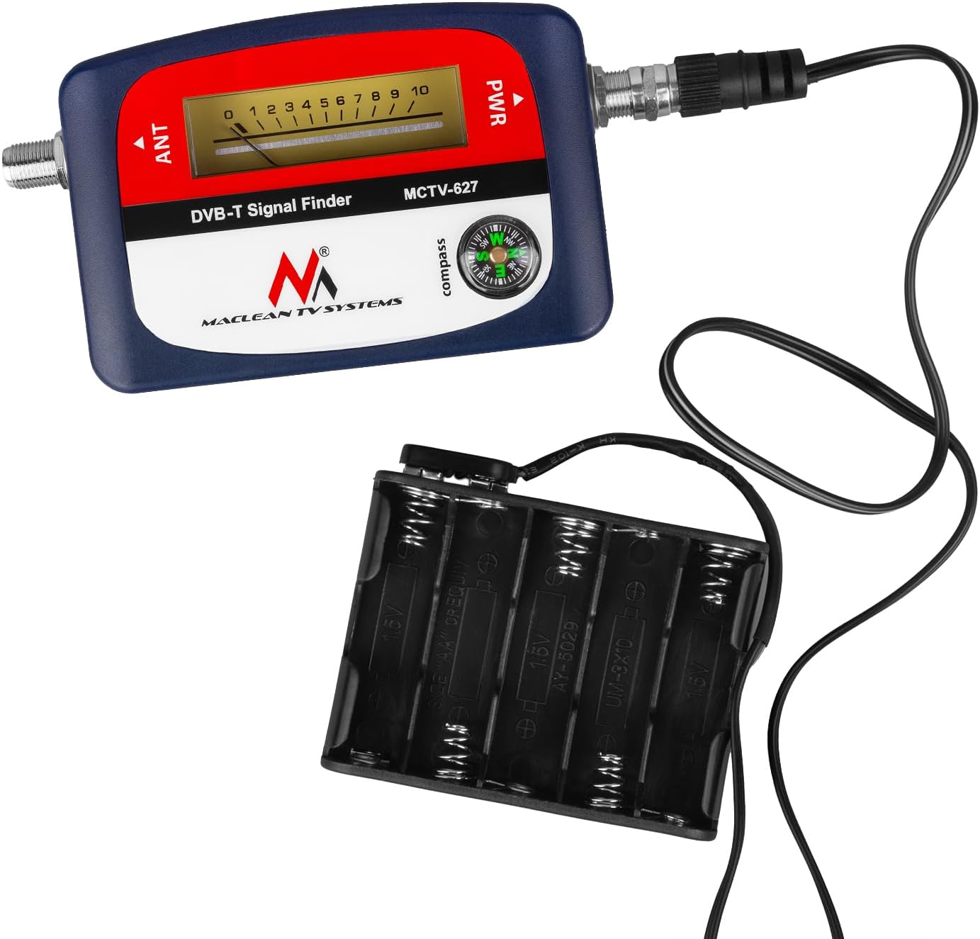 Maclean MCTV-627 connected to battery pack