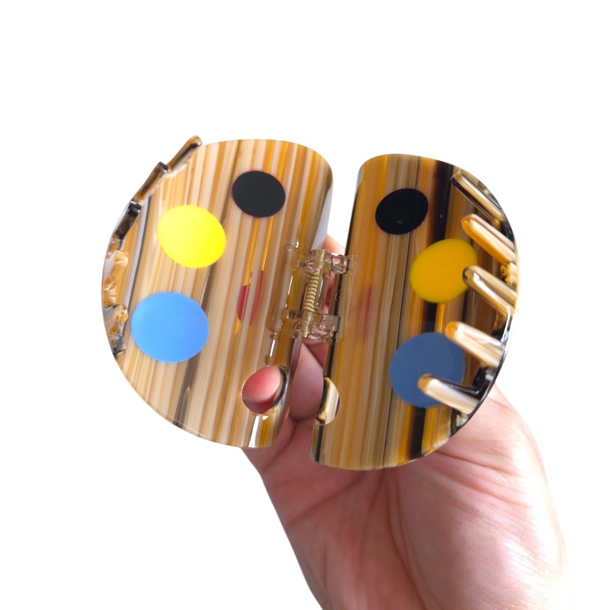Funny Paint Tray Hair Clip,Acetate Claw Clips,Cute Hair Claw Clips for Women image 4