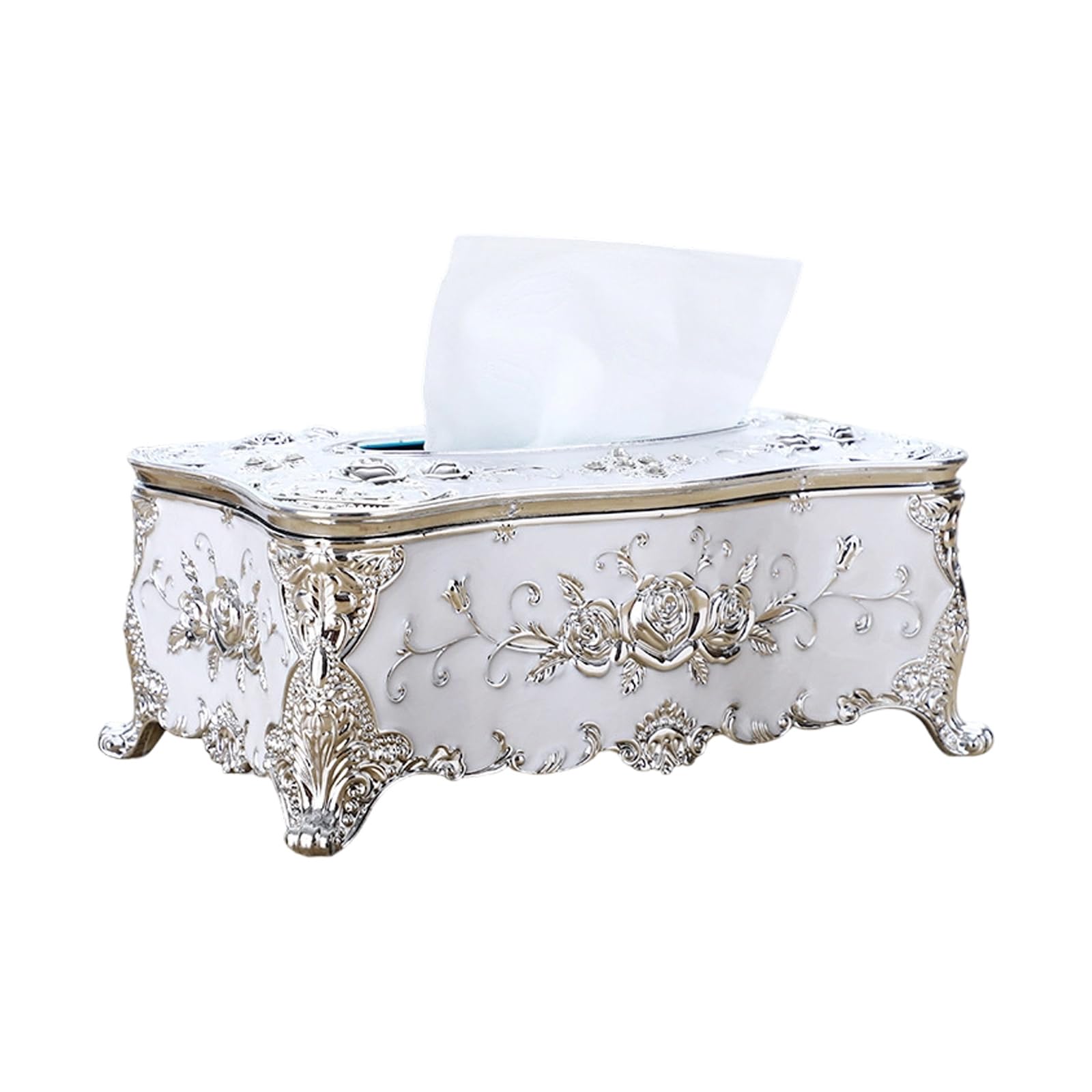 ZEPFJHE Decorative Napkin Holder with Coating Fit Standard Size Tissues for Any Room ABS Tissue Holder