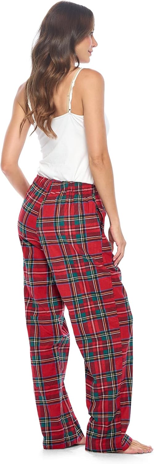 Casual Nights Women's Flannel Pajama Sleep Pants, Soft Plaid Pjs Bottoms - Image 3
