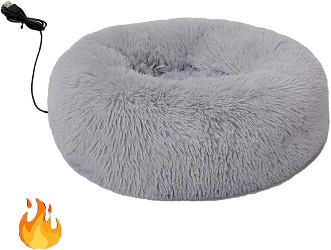 Cama Redonda Perro Mediana 50cm Calefaccionada USB Lavable miniatura 8