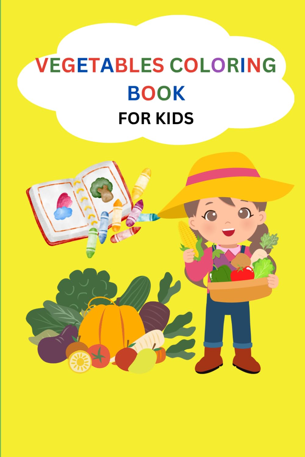 Vegetables Coloring Book For Kids