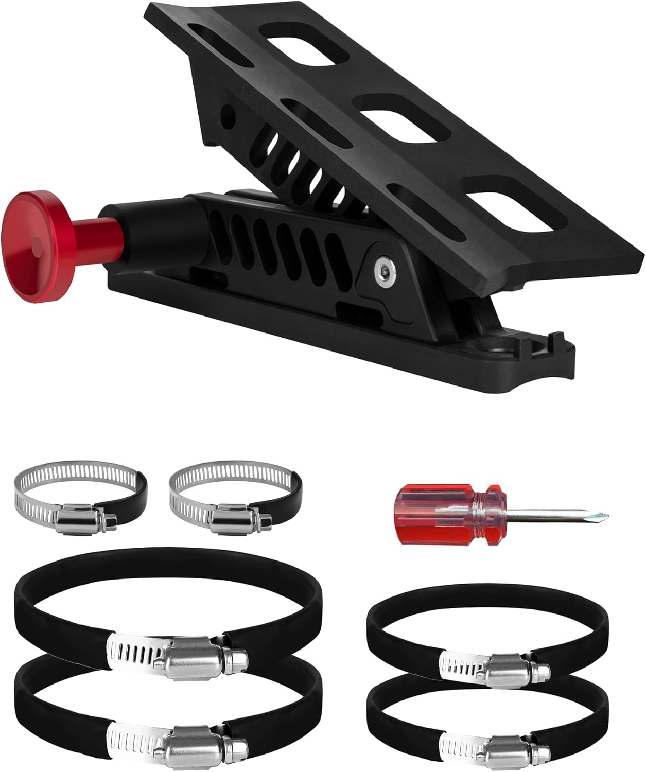 2 Pieces Universal Fire Extinguisher Mounts for Vehicle, Adjustable Roll Bar Fire Extinguisher Mount Holders Kit, Compatible with Jeep Wrangler JLJLU JK TJ UTV Cam-Am X3 Ranger Polaris RZR
