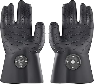 Sponsored Ad - MagneCHEF Magnetic BBQ Grill Gloves – Heat Resistant, Patented Magnetic Safety Clip Easy On & Off, Firefigh...