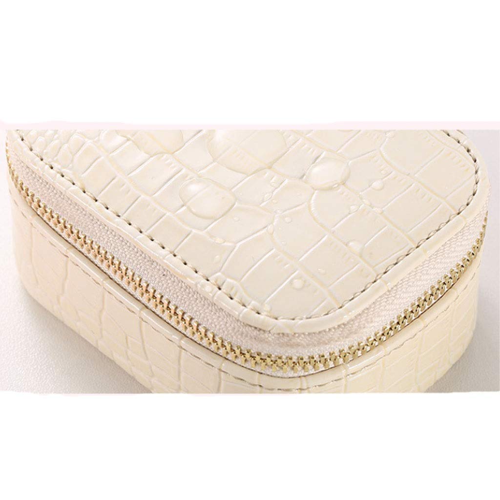 Scatola in Finta Pelle PU, Orecchini, collane, Braccialetti, portaoggetti, Organizer da Viaggio Portatile in Stile Europeo