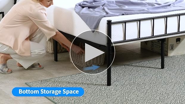 Amazon.com: PayLessHere 14 Inch High Metal Platform Bed