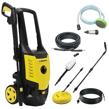 ヒダカ　hk-1890 高圧洗浄機 Amazon | 【在庫限り】ヒダカ 高圧洗浄機 HK-1890 2点セット