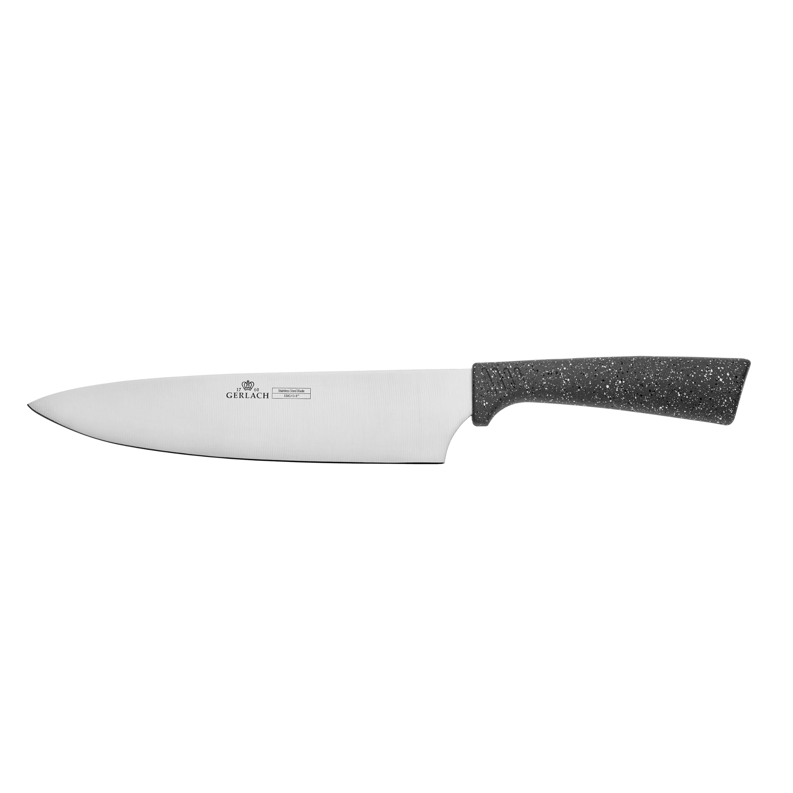 Gerlach 1760 Nóż Szefa Kuchni ze Stali Nierdzewnej - Ergonomiczny Uchwyt Soft Touch - 20 cm Smart Granit
