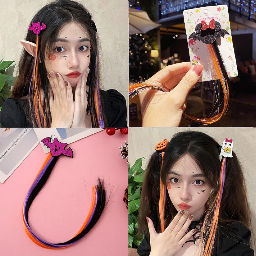 Amazon.co.jp: himsyuden ハロウィン 髪飾り 5本セット ヘアクリップ