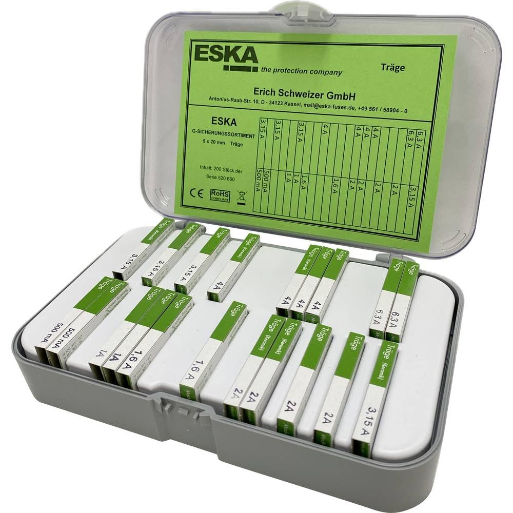 ESKA 522805 - Assortimento di fusibili, 200 pezzi