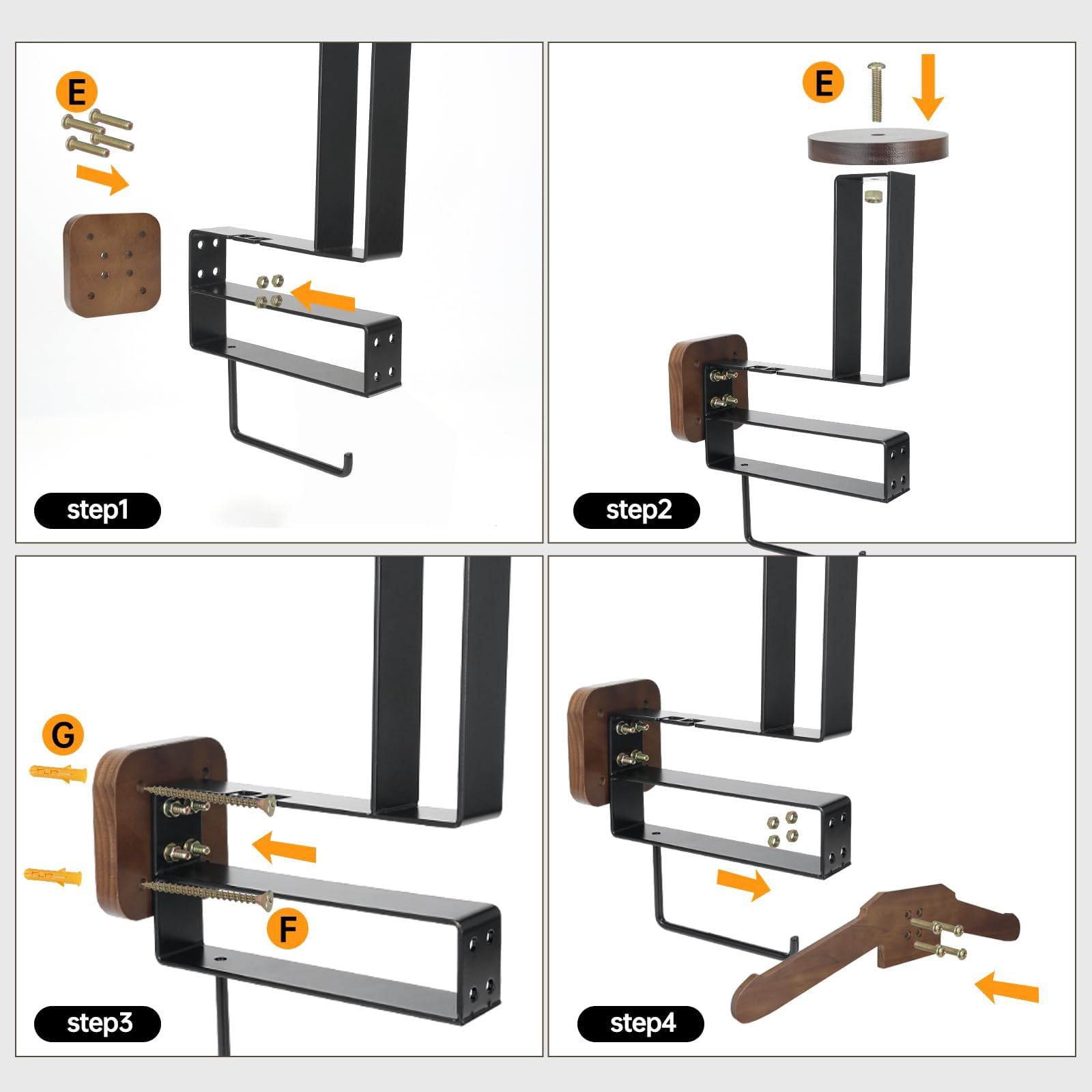 Porta Casco Moto da Parete, Struttura di Ancoraggio a Parete per Motociclette Calcio Sci e Tattico Moto Accessori Utili con Appendiabiti e Ganci