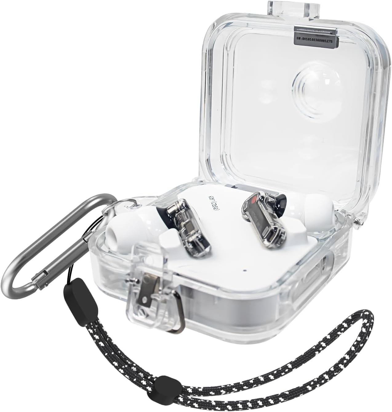 TPU Soft Clear Case with Keychain Lanyard Compatible with Nothing Ear 2