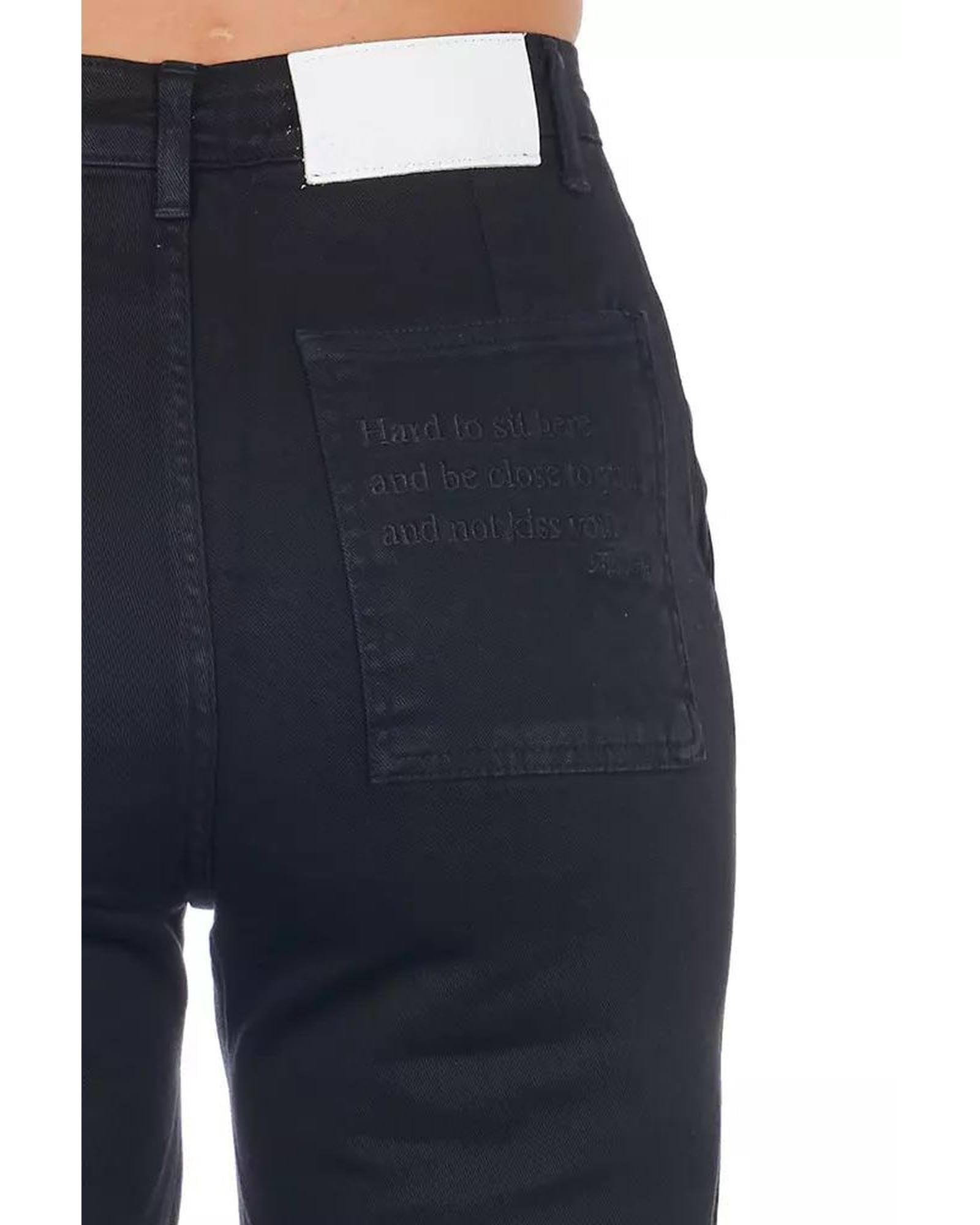 Frankie Morello - BEST SELLERS - Black Cotton Jeans & Pant - IT42 | S
