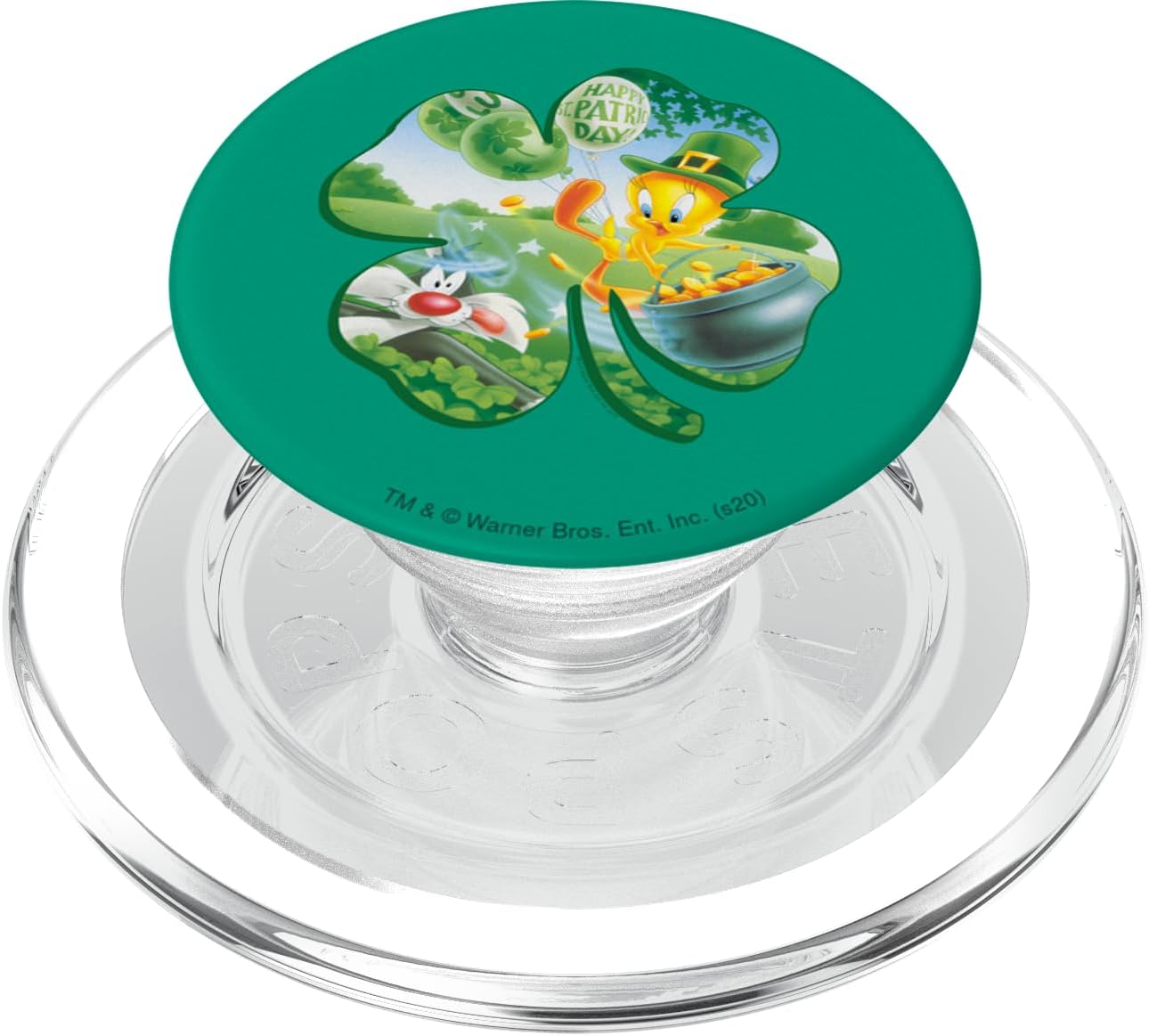 Looney Tunes Tweety Shamrock PopSockets MagSafe PopGrip for iPhone