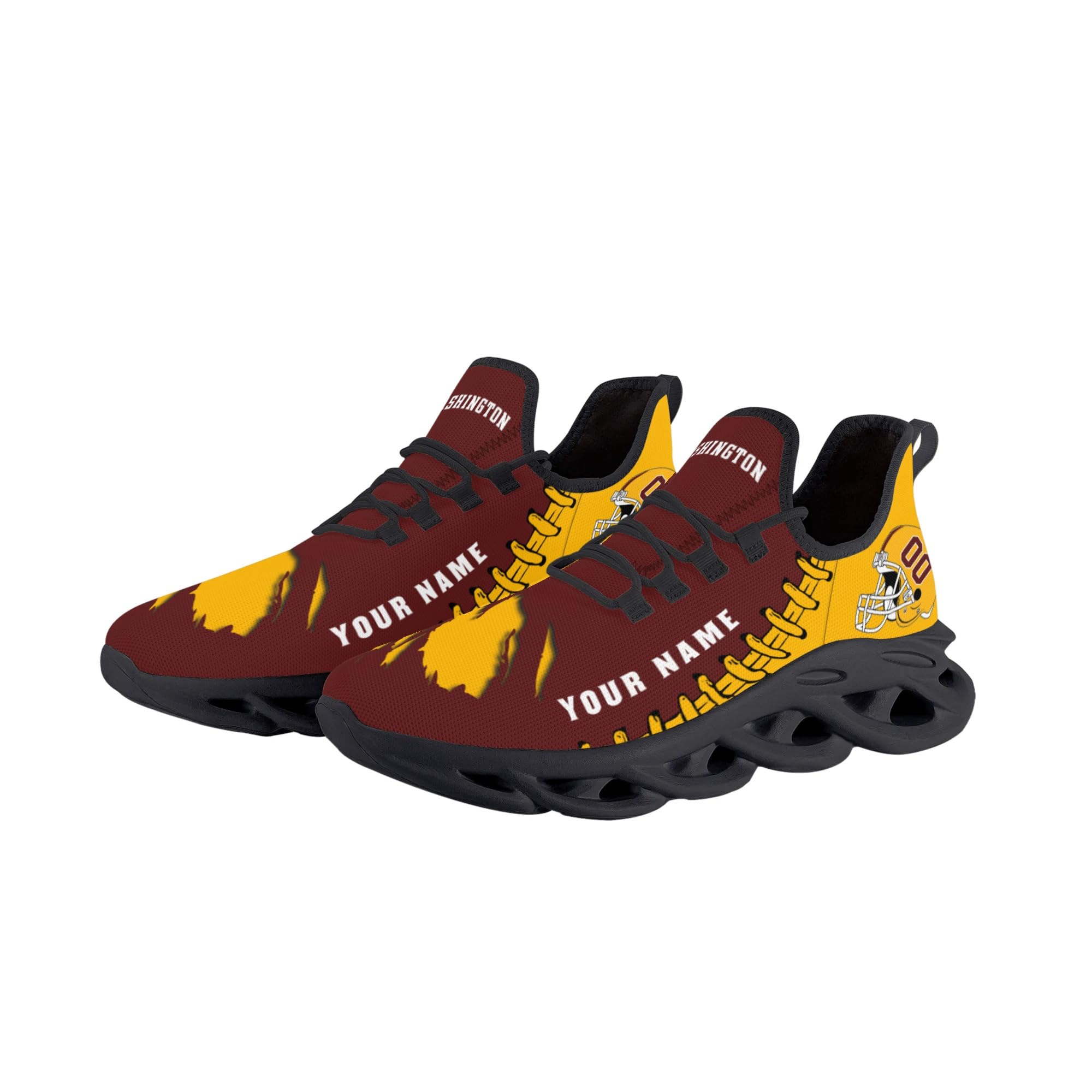 Custom Football Flex Control Sneakers Personalized Fans Men's Breathable Name Number Gift…