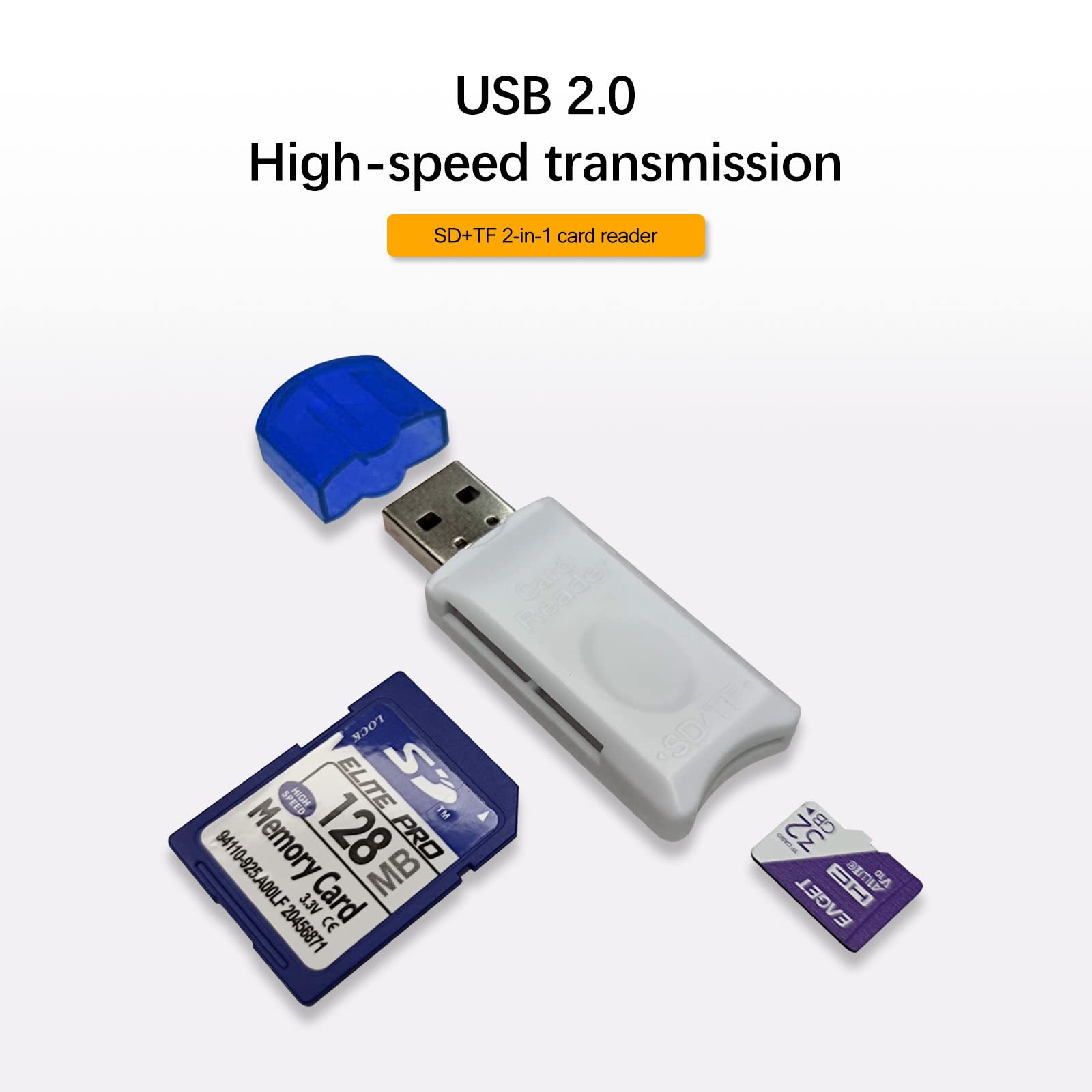 lettore di schede USB SD per PC, adattatore da Micro SD a USB, lettore di schede per lettore di schede di memoria della fotocamera, lettore di schede per laptop