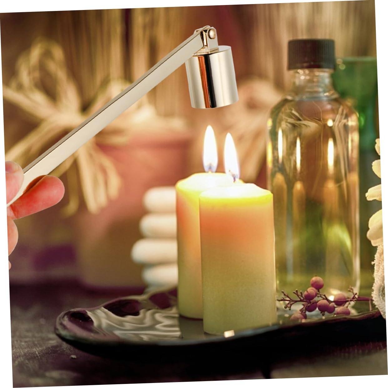 IMIKEYA 8stücke Vintage Kerzenlöscher Mit Langem Griff Dekoratives Kerzenzubehör Für Zuhause Auslöschen Von Teelichtern Und Aromakerzen