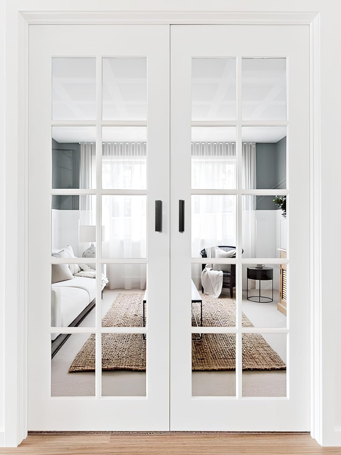 5 Pack Adhesive Cabinet Handles Black 3-9/16" Length(Cover 3" Hole Center) Finger Pulls Stick on Cabinet Pulls Decorative Kitchen Drawer Dresser Cupboard Bathroom Vanity Cabinet Hardware - Image 5