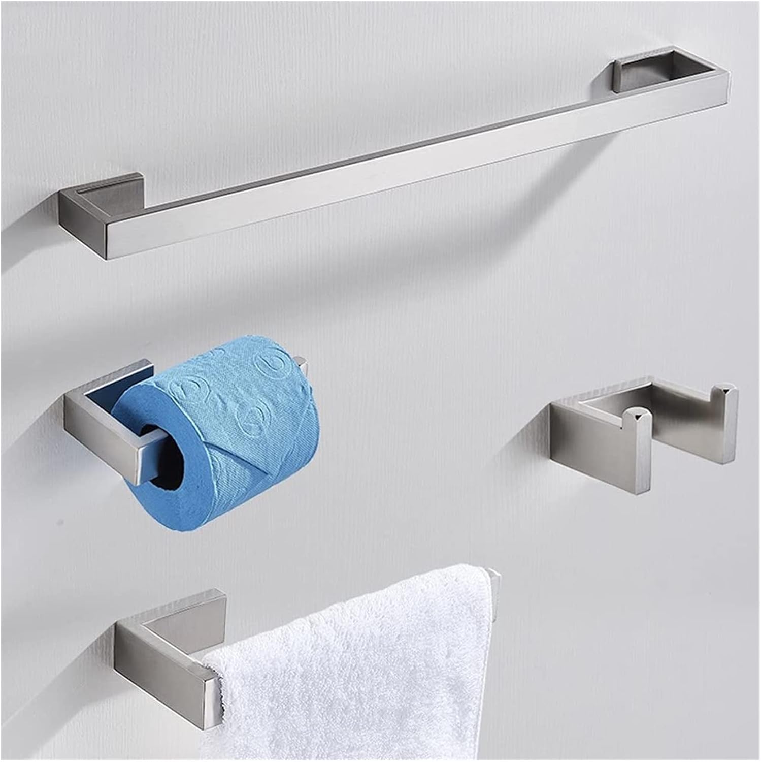 Towel Rail Brushed Bathroom Towel Rail Hardware Set,Robe