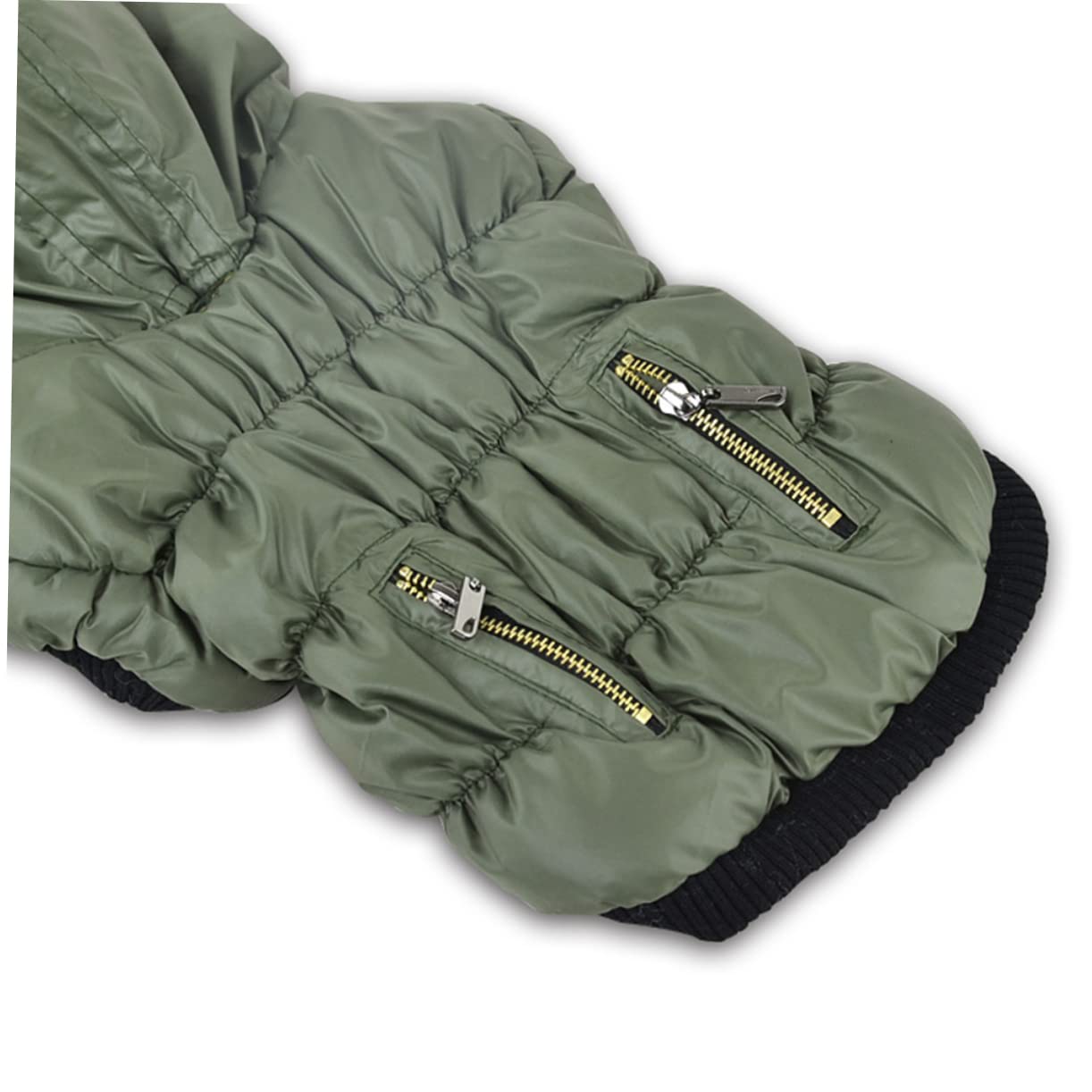 Sosoport 3pièces Manteau pour Chien Hiver Doublé Chaude Et pour Chiens XS Vêtement De Vert pour Animaux De Compagnie