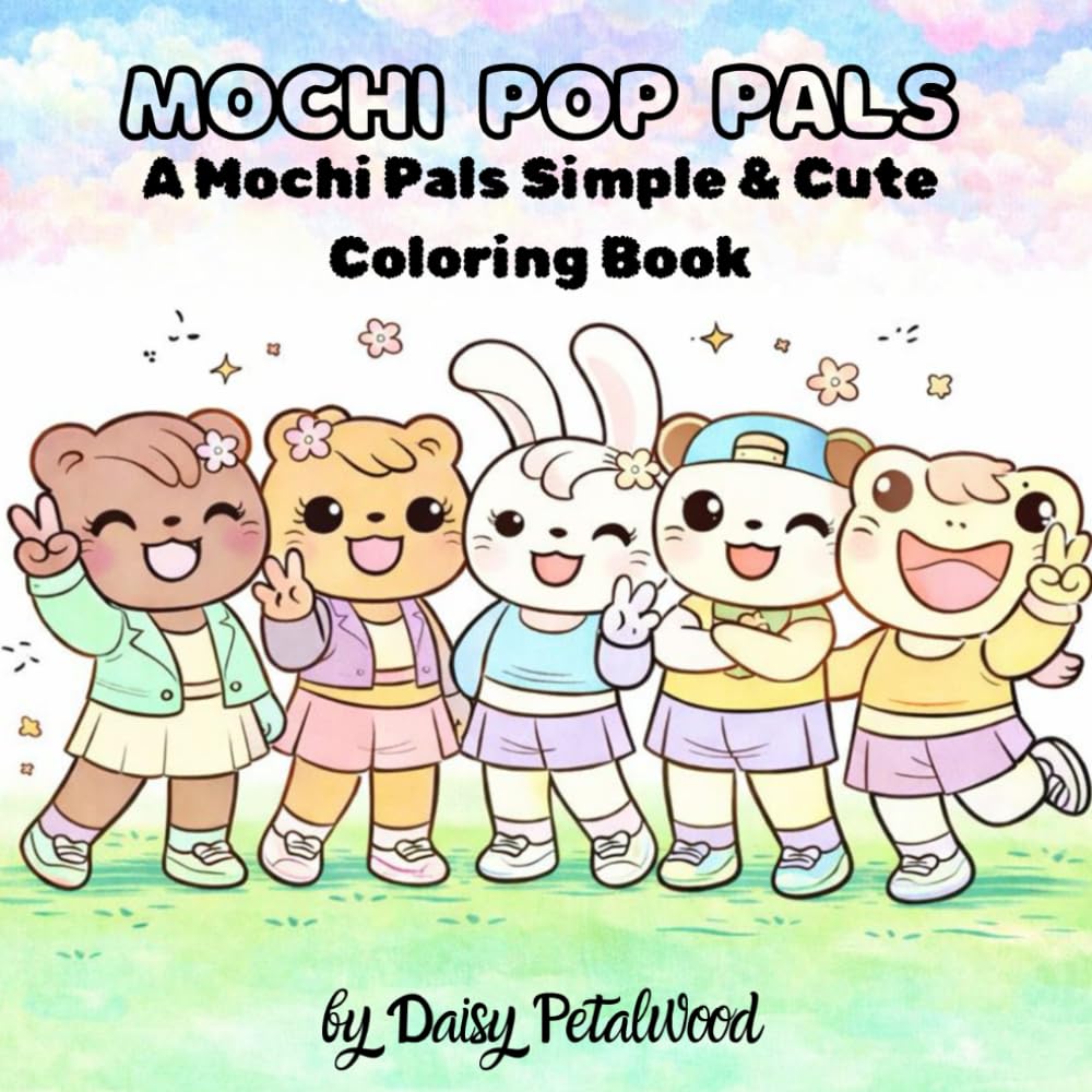 Mochi Pop Pals: A Mochi Pals Simple & Cute Coloring Book