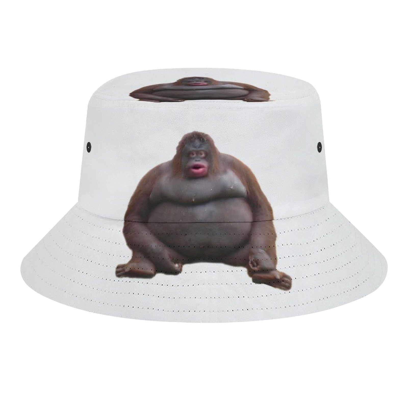 Fabretto Unisex Le Monke Uh Oh Stinky Bucket Hat For Women Men Packable Fisherman Hat Sun Cap Travel Outdoor Beach Caps