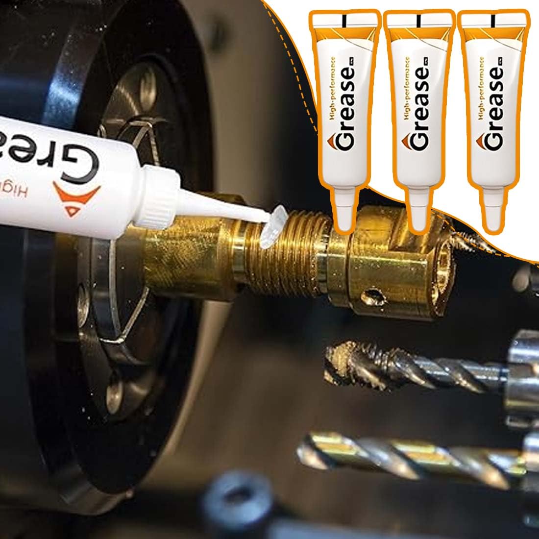 5 pz grasso per ingranaggi, Parte della stampante 3D, lubrificante multiuso per cerniere, grasso lubrificante per Nettuno 4/Ender 3 V3 KE/Ender 3 V3/CR10-SE/Kobra 2 Series/Lab X1 P1P P1S A1 Mini