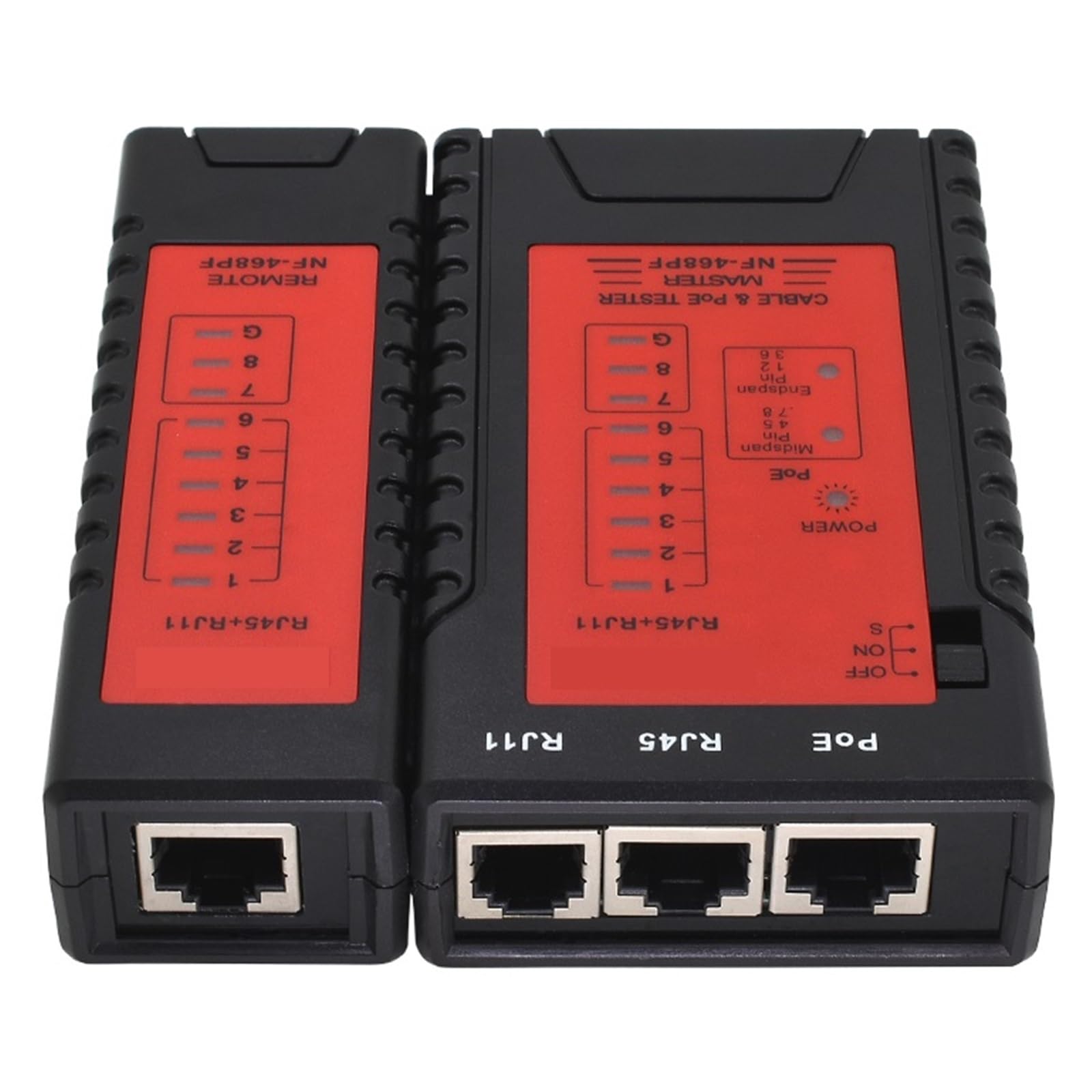 NF-468PF Wykrywacz Kabli Tester Sieciowych Wyszukiwarka Okablowania Poe Sieci LAN Profesjonalny Przewodów Narzędzia Sieciowe Dokładna Szybka Diagnostyka