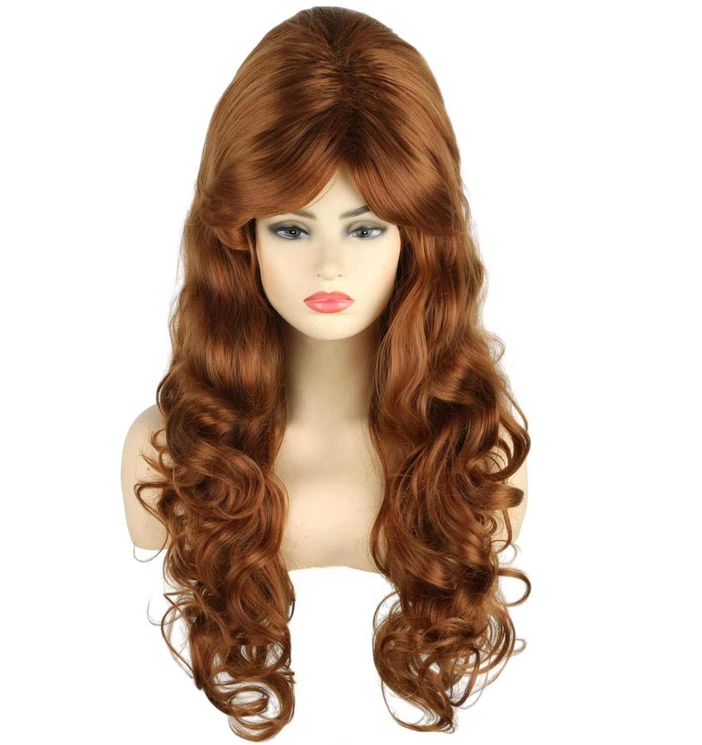 Topcosplay Women's Wig Blonde Long Curly Beehive Wig Big Hair Wigs Halloween Costume Accessory Drag Queen Wig