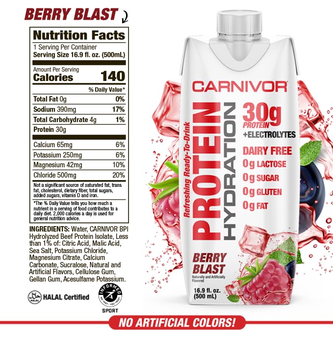 MuscleMeds Carnivor Hydration RTD 30g Proteína 16.9 Fl Oz miniatura 2