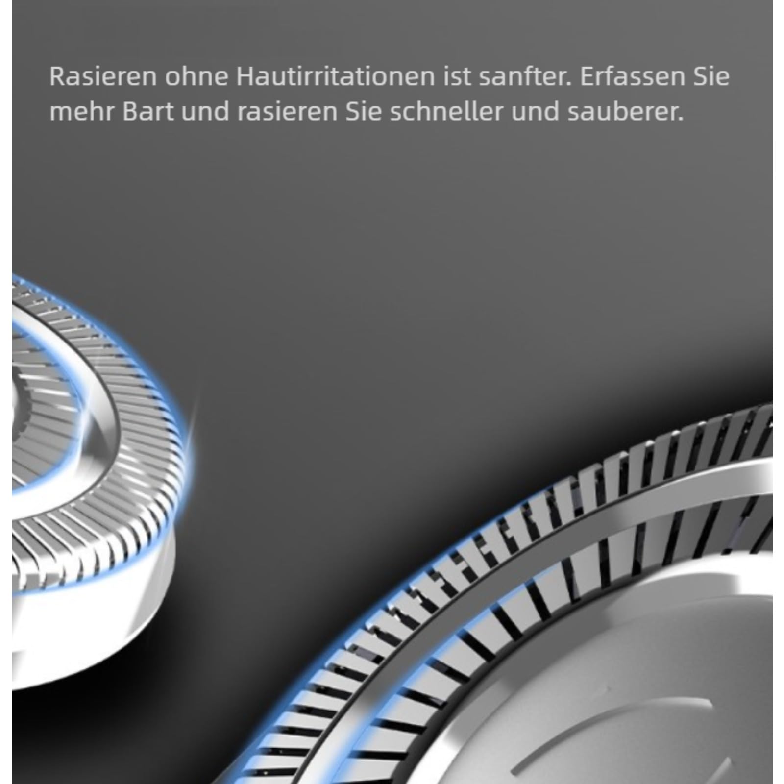 oryzon Herrenrasierer V1 Pro, Laufzeit Bartschneider Wasserdicht, Nass- & Trockenrasierer Herren (Grau)