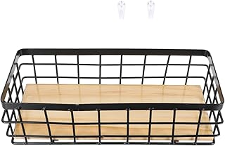 STOBAZA 1 Set Storage Box Iron Basket for Organization finishing basket Storage basket iron basket iron frame Wall table basket Storage rack wire basket Container shelf