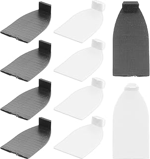 Violin Bow Tips 10pcs Violin Bow Tips Plastic Bow Tips Cello Violin Repair Parts Instrument Replacement Accessories Black White Plastic Bow Tips