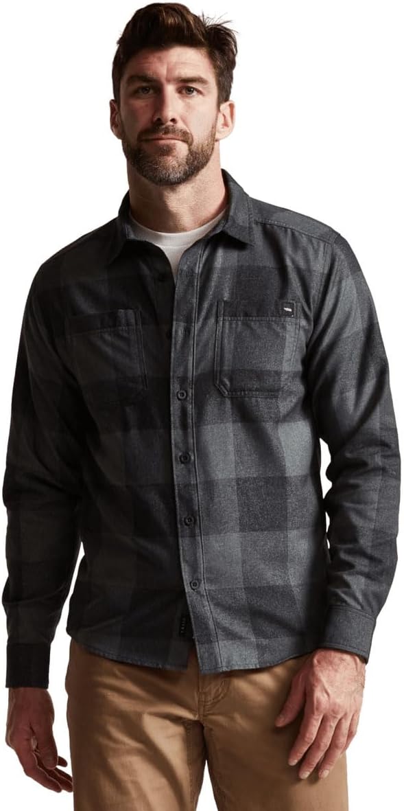 Sitka Gear Men's Everyday Grange Flannel Long Sleeve Shirt, Anchor Plaid, M - Image 2