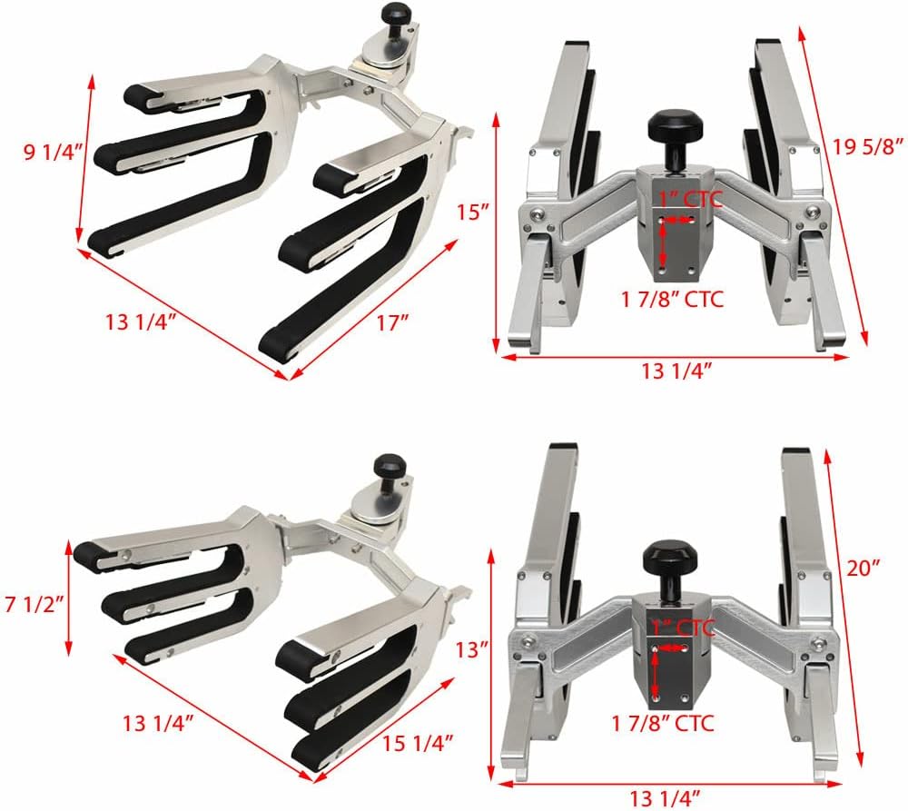 MasterCraft Boat ZFT5 Wakeboard Racks 582159 | 2013 Clamping Aluminum
