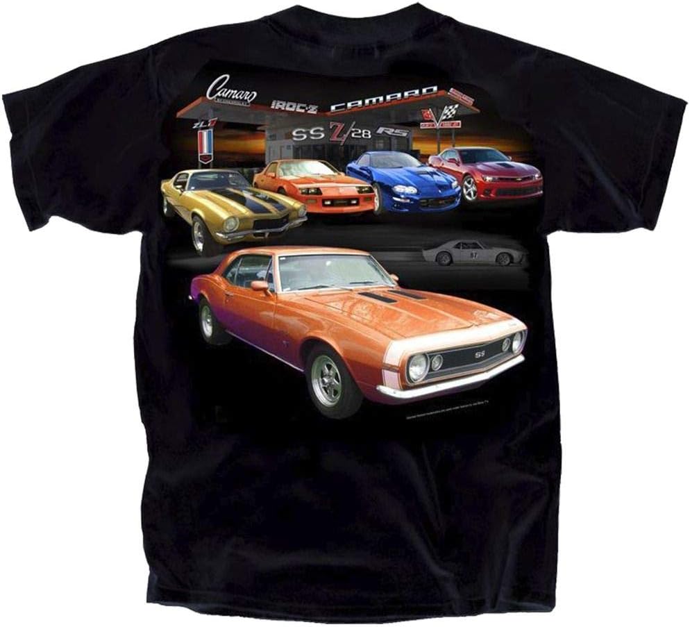 Joe Blow Camaro 3X Cotton Chevy T-Shirt Black Adult Men's Women's Short Sleeve T-Shirt