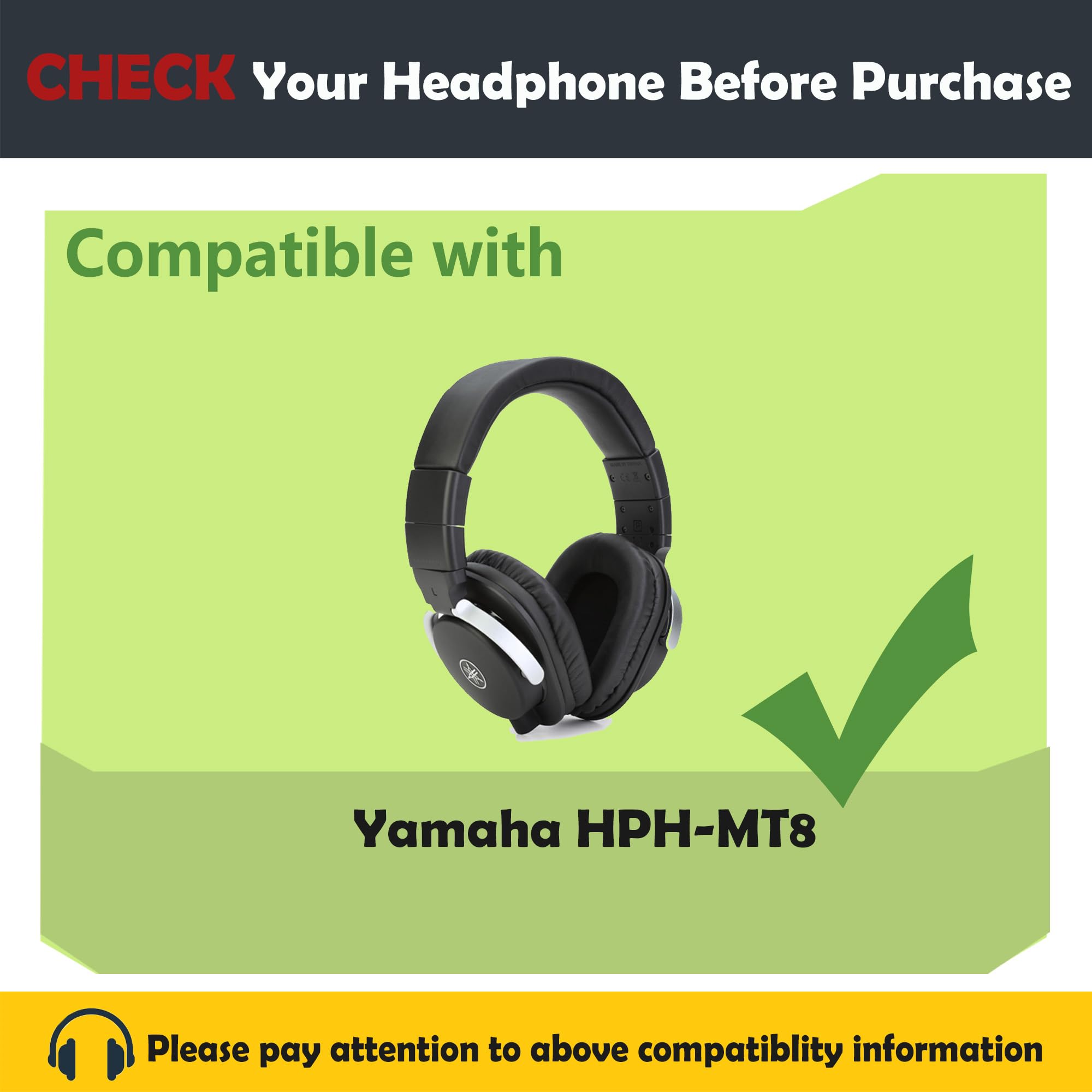YAMAHA HPH-MT8 イヤーパッド交換済み Amazon.com: H-MT8 Monitor Earpads Replacement for Yamaha HPH-MT8