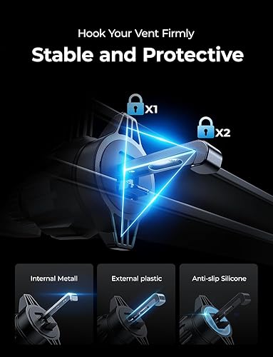 Miniatura 4 de LISEN Soporte para teléfono de auto de regreso a clases, 3 en 1, para salpicadero, ventilación de aire, parabrisas y teléfono celular, soportes